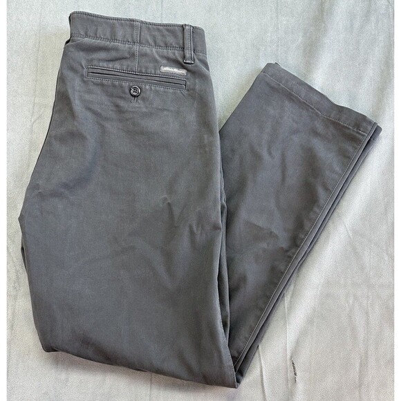 Eddie Bauer Pants Mens 34x32 Microfiber Gray Straight Leg Pant RUNS SMALL - Picture 1 of 11